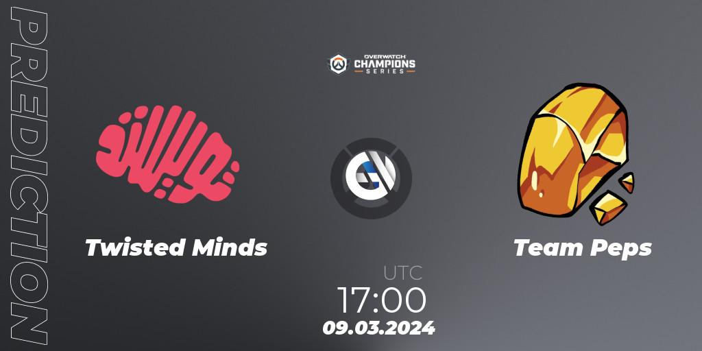 Twisted Minds - Team Peps: Maç tahminleri. 09.03.2024 at 17:00, Overwatch, Overwatch Champions Series 2024 - EMEA Stage 1 Group Stage
