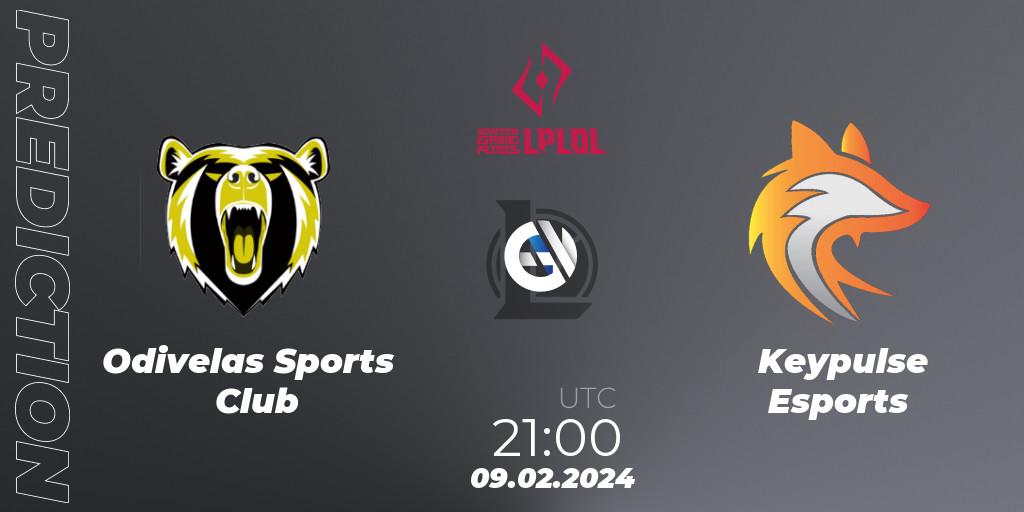 Odivelas Sports Club - Keypulse Esports: Maç tahminleri. 09.02.2024 at 21:00, LoL, LPLOL Split 1 2024