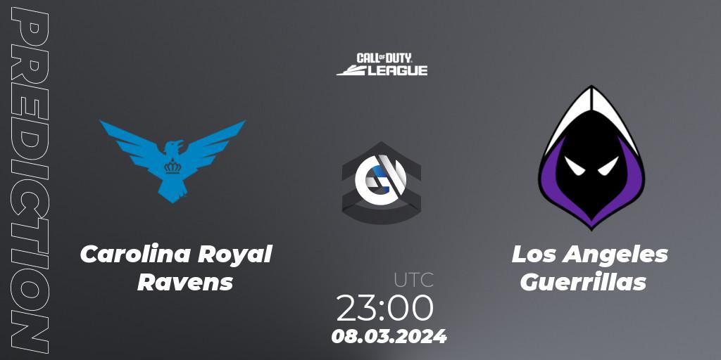 Carolina Royal Ravens - Los Angeles Guerrillas: Maç tahminleri. 08.03.2024 at 23:00, Call of Duty, Call of Duty League 2024: Stage 2 Major Qualifiers
