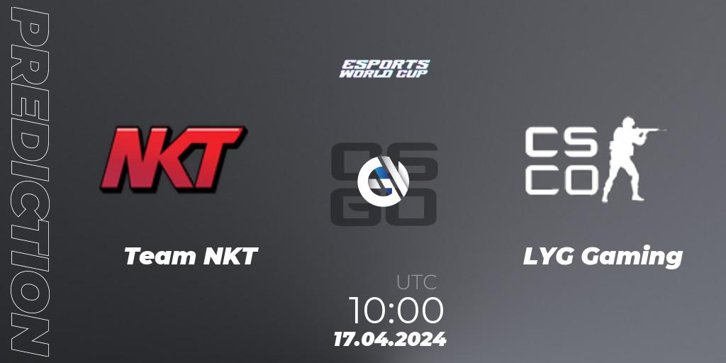 Team NKT - LYG Gaming: Maç tahminleri. 17.04.2024 at 10:10, Counter-Strike (CS2), Esports World Cup 2024: Asian Open Qualifier
