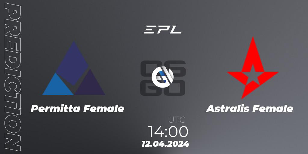 Permitta Female - Astralis Female: Maç tahminleri. 12.04.2024 at 14:00, Counter-Strike (CS2), European Pro League Female Season 1