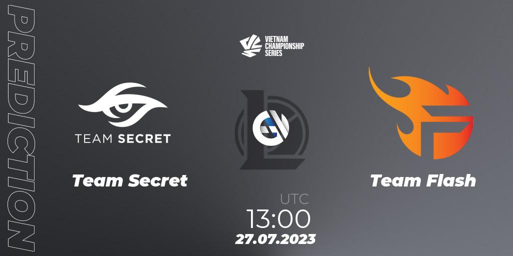 Team Secret - Team Flash: Maç tahminleri. 30.07.2023 at 10:00, LoL, VCS Dusk 2023