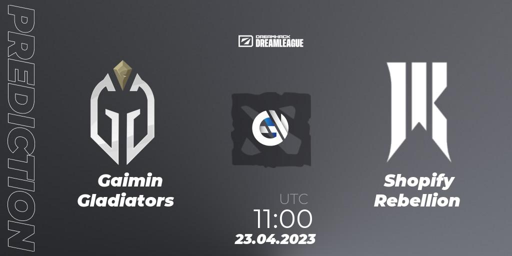 Gaimin Gladiators - Shopify Rebellion: Maç tahminleri. 23.04.2023 at 10:55, Dota 2, DreamLeague Season 19