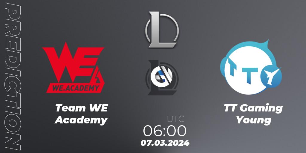 Team WE Academy - TT Gaming Young: Maç tahminleri. 07.03.24, LoL, LDL 2024 - Stage 1
