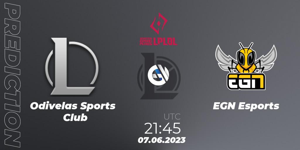 Odivelas Sports Club - EGN Esports: Maç tahminleri. 07.06.23, LoL, LPLOL Split 2 2023 - Group Stage