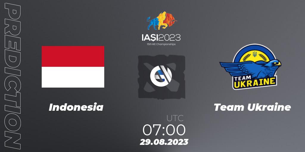 Indonesia - Team Ukraine: Maç tahminleri. 29.08.23, Dota 2, IESF World Championship 2023