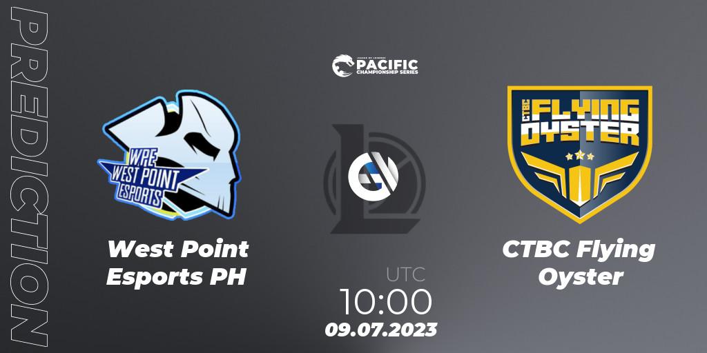 West Point Esports PH - CTBC Flying Oyster: Maç tahminleri. 09.07.2023 at 10:00, LoL, PACIFIC Championship series Group Stage