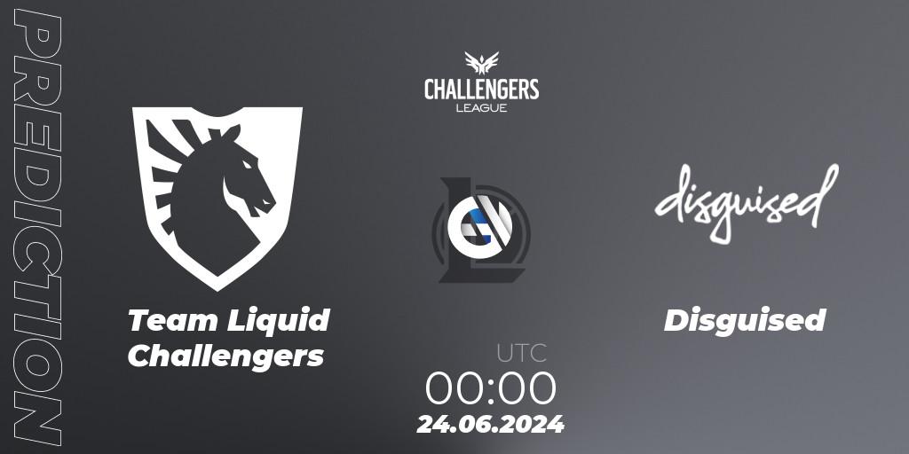 Team Liquid Challengers - Disguised: Maç tahminleri. 24.06.2024 at 00:00, LoL, NACL Summer 2024 - Group Stage