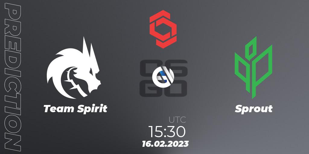 Team Spirit - Sprout: Maç tahminleri. 16.02.2023 at 18:40, Counter-Strike (CS2), CCT Central Europe Series Finals #1