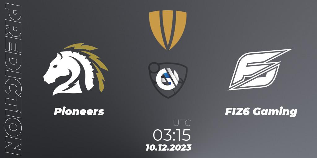 Pioneers - FIZ6 Gaming: Maç tahminleri. 10.12.2023 at 02:00, Rocket League, The Gauntlet Season 5 - Final