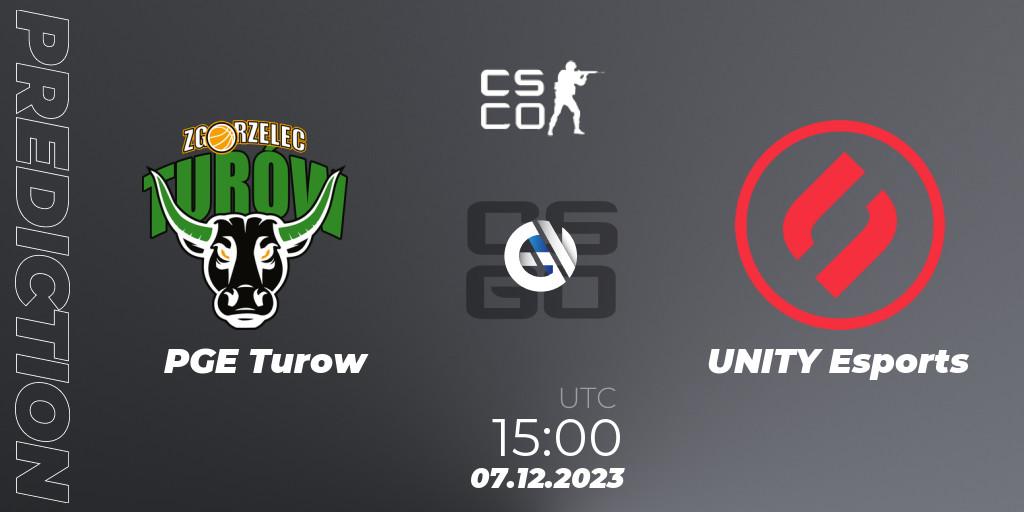 PGE Turow - UNITY Esports: Maç tahminleri. 07.12.2023 at 15:00, Counter-Strike (CS2), European Pro League Season 13: Division 2