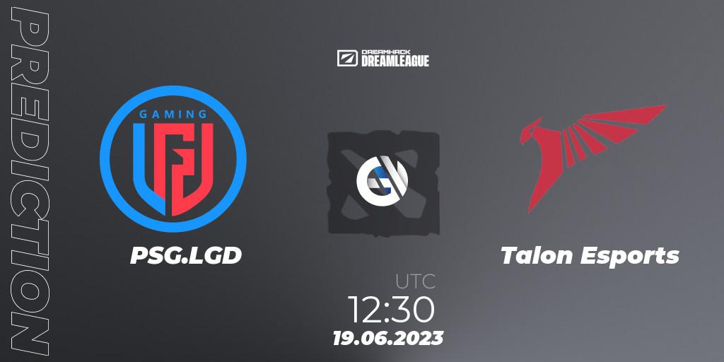 PSG.LGD - Talon Esports: Maç tahminleri. 19.06.2023 at 12:50, Dota 2, DreamLeague Season 20 - Group Stage 2