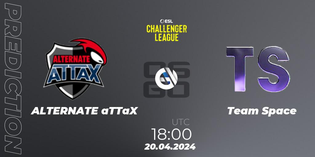 ALTERNATE aTTaX - Team Space: Maç tahminleri. 20.04.24, CS2 (CS:GO), ESL Challenger League Season 47: Europe