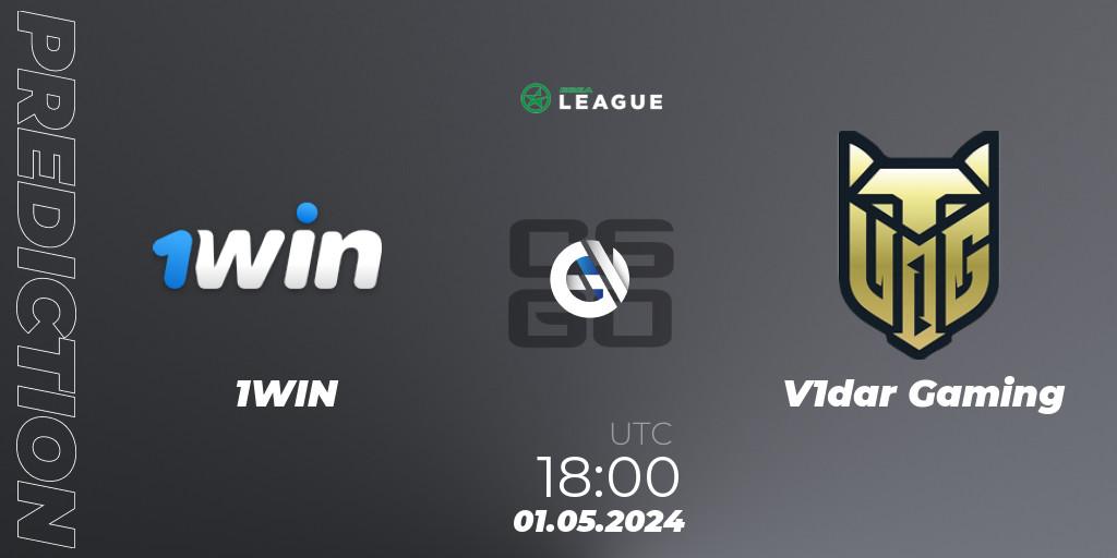 1WIN - V1dar Gaming: Maç tahminleri. 01.05.2024 at 18:30, Counter-Strike (CS2), ESEA Season 49: Advanced Division - Europe