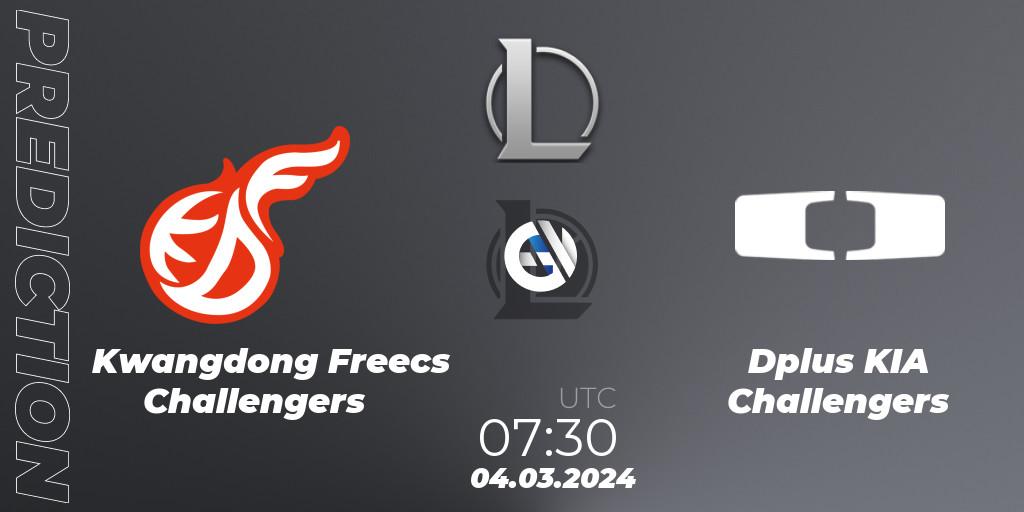 Kwangdong Freecs Challengers - Dplus KIA Challengers: Maç tahminleri. 04.03.24, LoL, LCK Challengers League 2024 Spring - Group Stage