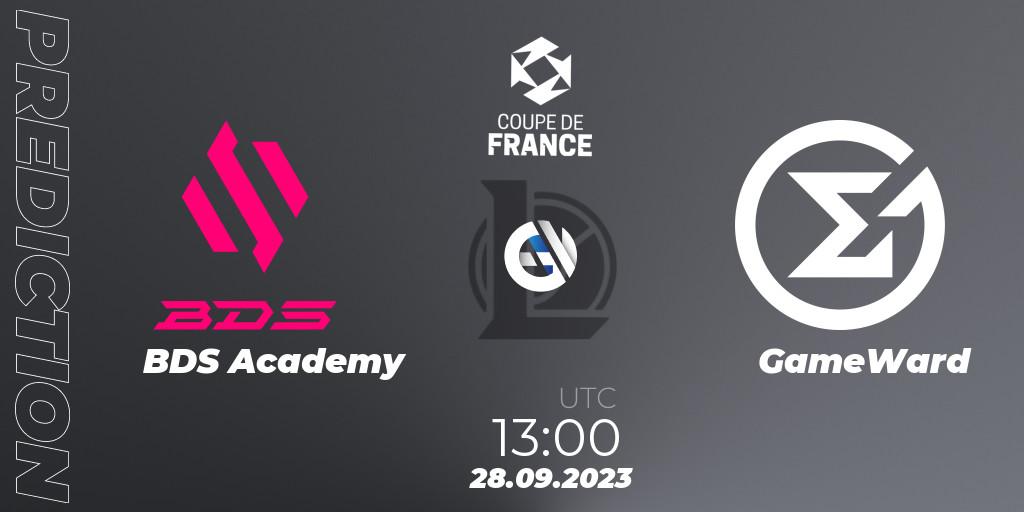 BDS Academy - GameWard: Maç tahminleri. 28.09.2023 at 13:00, LoL, Coupe de France 2023