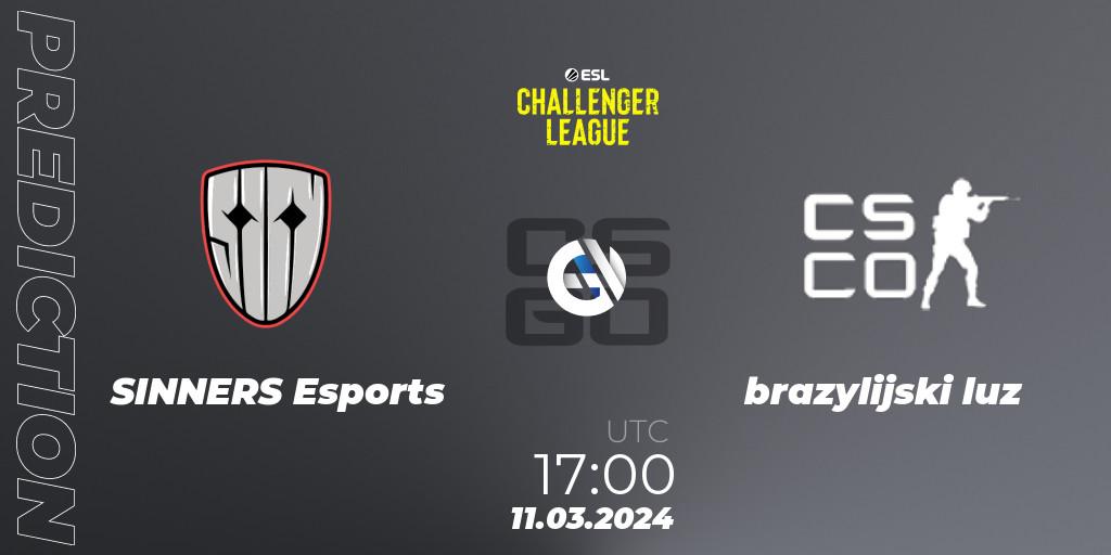 SINNERS Esports - brazylijski luz: Maç tahminleri. 11.03.24, CS2 (CS:GO), ESL Challenger League Season 47: Europe