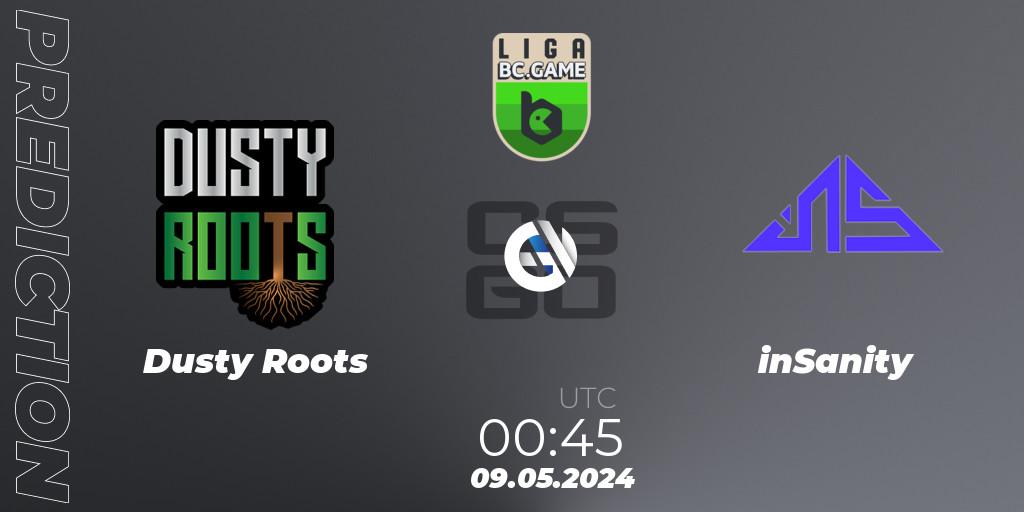 Dusty Roots - inSanity: Maç tahminleri. 09.05.2024 at 00:45, Counter-Strike (CS2), Dust2 Brasil Liga Season 3