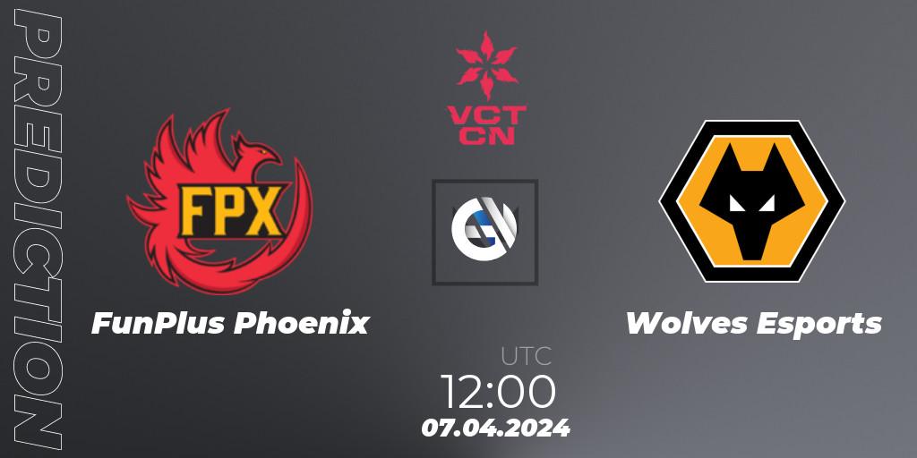 FunPlus Phoenix - Wolves Esports: Maç tahminleri. 07.04.24, VALORANT, VALORANT Champions Tour China 2024: Stage 1 - Group Stage