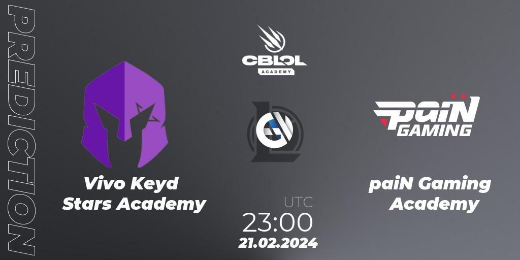 Vivo Keyd Stars Academy - paiN Gaming Academy: Maç tahminleri. 21.02.24, LoL, CBLOL Academy Split 1 2024