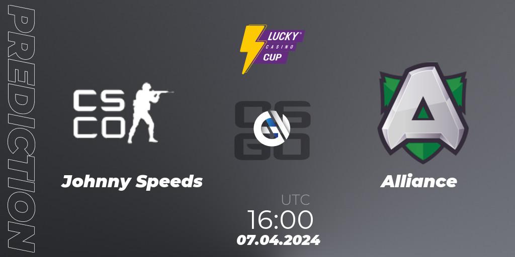 Johnny Speeds - Alliance: Maç tahminleri. 07.04.2024 at 16:00, Counter-Strike (CS2), Esportal LuckyCasino Cup 2024