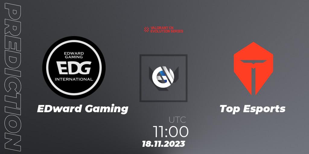 EDward Gaming - Top Esports: Maç tahminleri. 18.11.2023 at 12:30, VALORANT, VALORANT China Evolution Series Act 3: Heritability