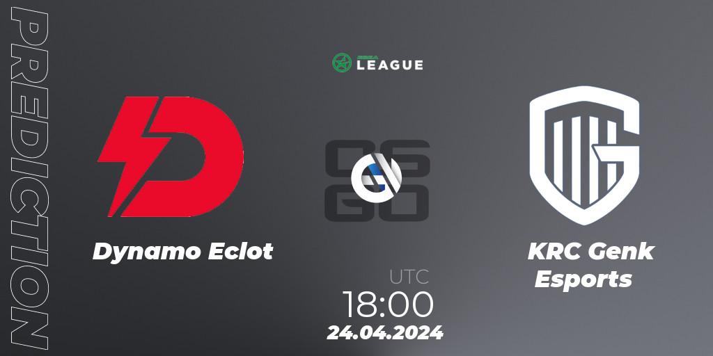 Dynamo Eclot - KRC Genk Esports: Maç tahminleri. 24.04.24, CS2 (CS:GO), ESEA Season 49: Advanced Division - Europe