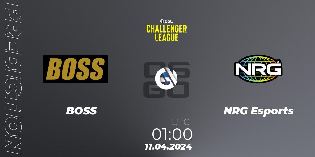 BOSS - NRG Esports: Maç tahminleri. 11.04.24, CS2 (CS:GO), ESL Challenger League Season 47: North America