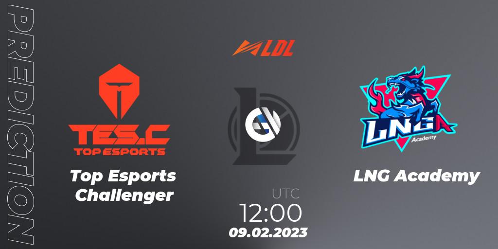 Top Esports Challenger - LNG Academy: Maç tahminleri. 09.02.23, LoL, LDL 2023 - Swiss Stage