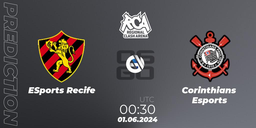 ESports Recife - Corinthians Esports: Maç tahminleri. 01.06.2024 at 00:30, Counter-Strike (CS2), Regional Clash Arena South America: Closed Qualifier