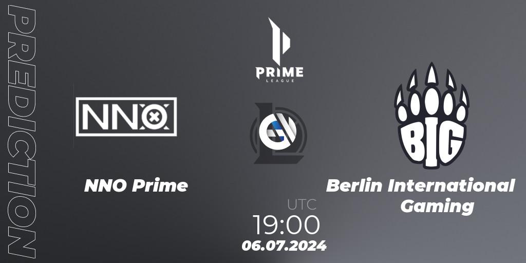 NNO Prime - Berlin International Gaming: Maç tahminleri. 06.07.2024 at 19:00, LoL, Prime League Summer 2024