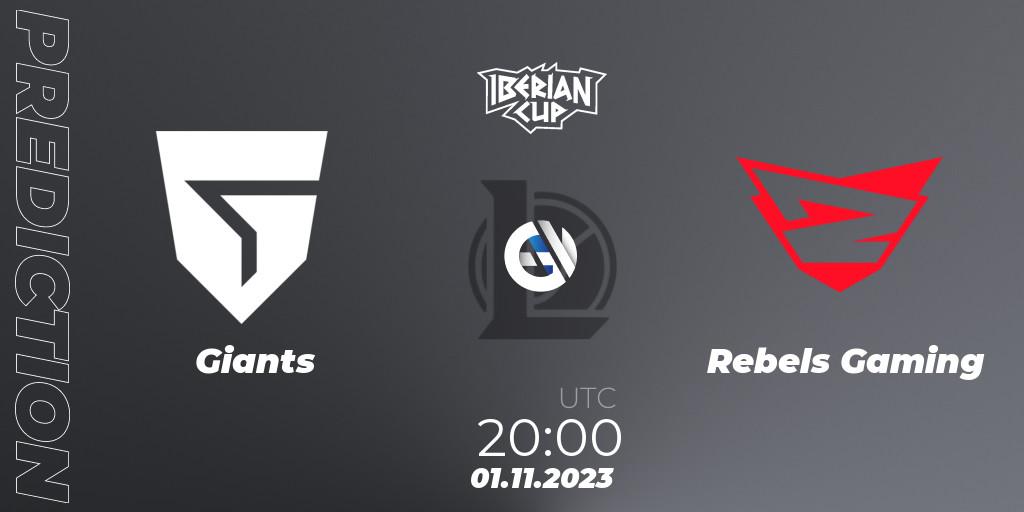 Giants - Rebels Gaming: Maç tahminleri. 01.11.2023 at 19:00, LoL, Iberian Cup 2023