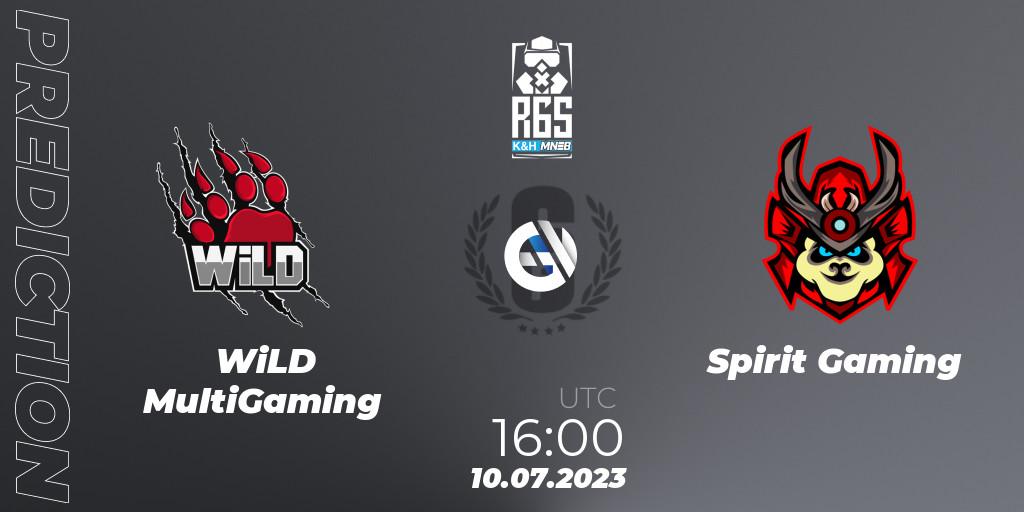 WiLD MultiGaming - Spirit Gaming: Maç tahminleri. 10.07.2023 at 16:00, Rainbow Six, Magyar Nemzeti E-sport Bajnokság: Season 5