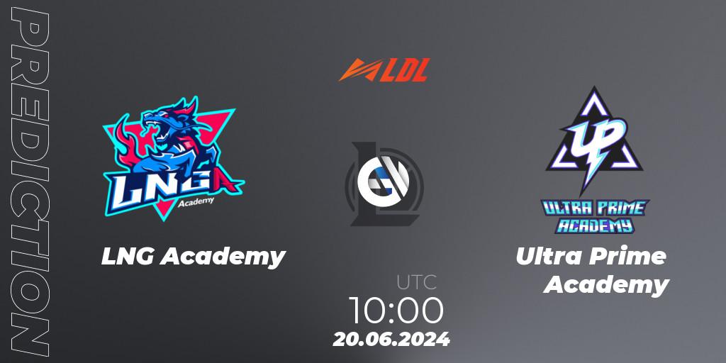LNG Academy - Ultra Prime Academy: Maç tahminleri. 20.06.2024 at 10:00, LoL, LDL 2024 - Stage 3