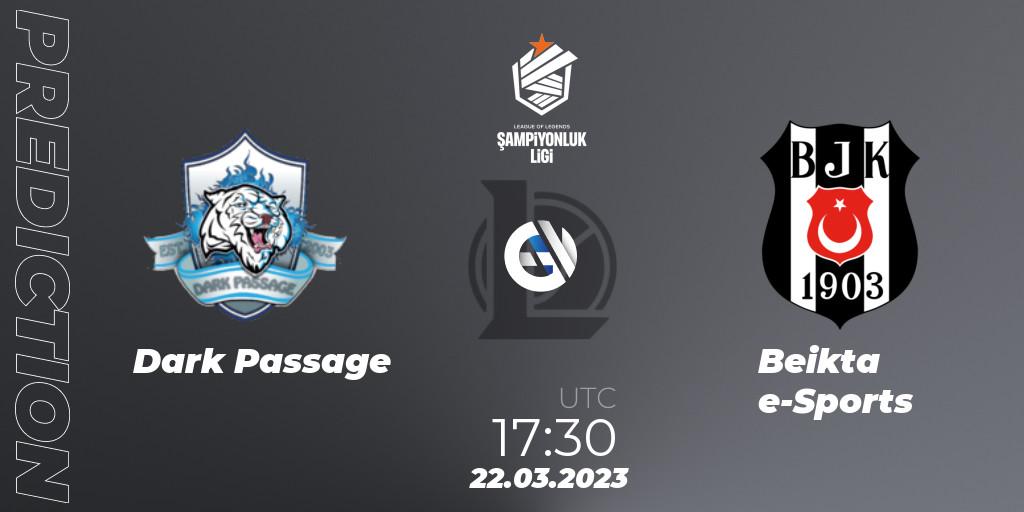 Dark Passage - Beşiktaş e-Sports: Maç tahminleri. 22.03.23, LoL, TCL Winter 2023 - Playoffs
