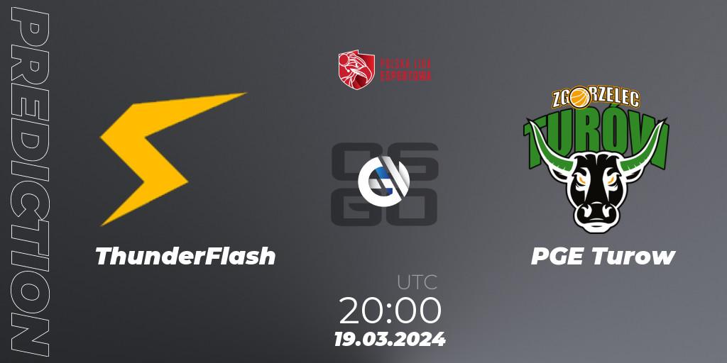 ThunderFlash - PGE Turow: Maç tahminleri. 19.03.24, CS2 (CS:GO), Polska Liga Esportowa 2024: Split #1