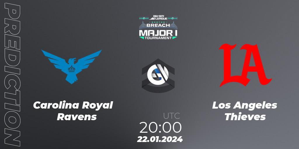 Carolina Royal Ravens - Los Angeles Thieves: Maç tahminleri. 21.01.2024 at 20:00, Call of Duty, Call of Duty League 2024: Stage 1 Major Qualifiers