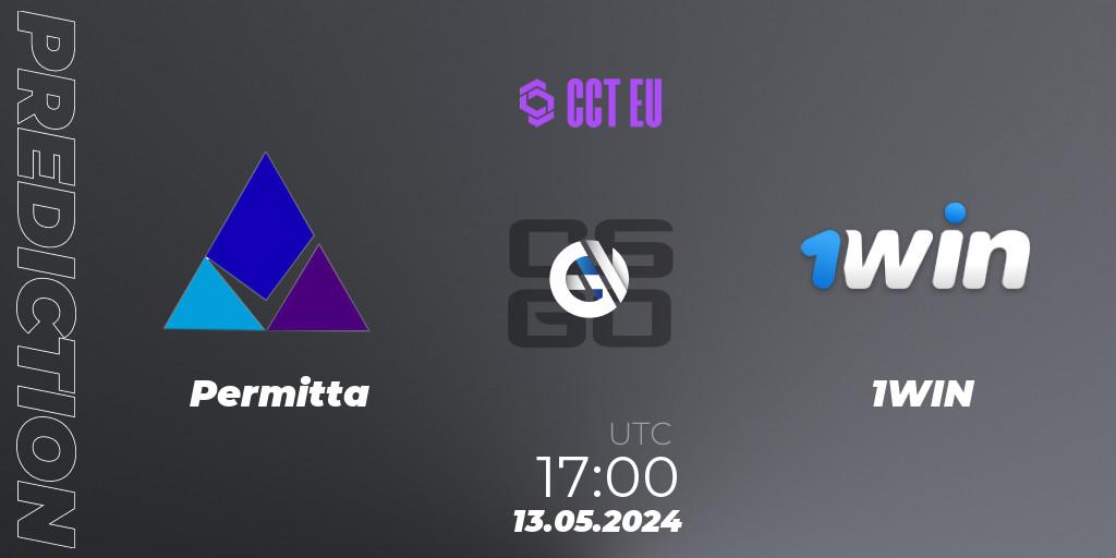Permitta - 1WIN: Maç tahminleri. 13.05.2024 at 17:10, Counter-Strike (CS2), CCT Season 2 European Series #3