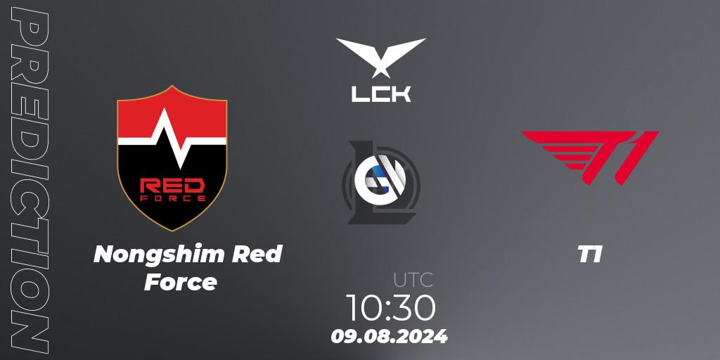 Nongshim Red Force - T1: Maç tahminleri. 09.08.2024 at 10:30, LoL, LCK Summer 2024 Group Stage