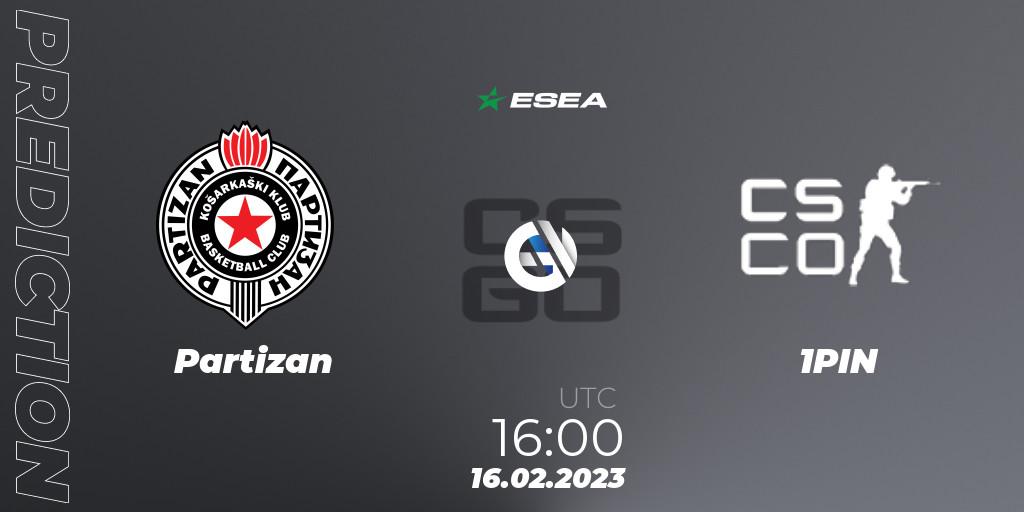 Partizan - Coalesce: Maç tahminleri. 16.02.2023 at 16:00, Counter-Strike (CS2), ESEA Season 44: Advanced Division - Europe
