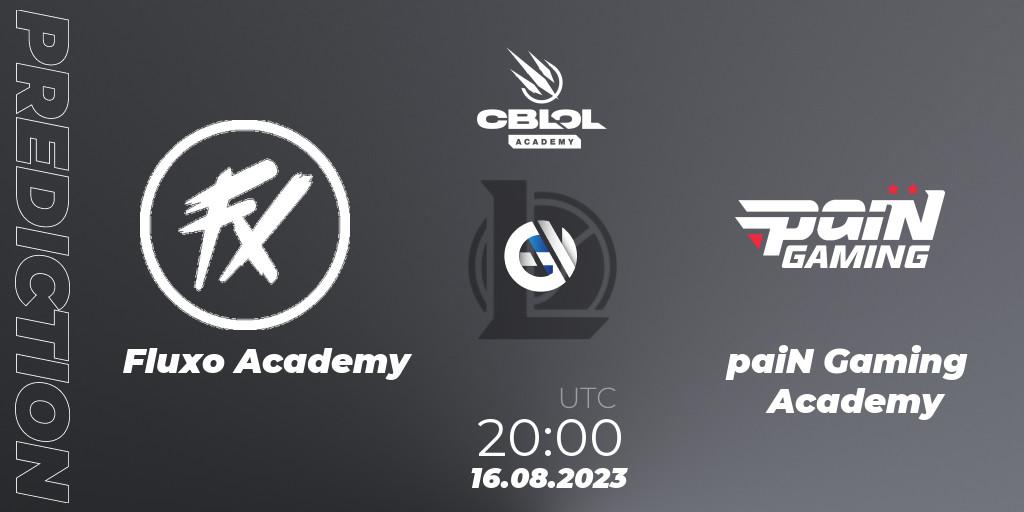 Fluxo Academy - paiN Gaming Academy: Maç tahminleri. 14.08.2023 at 20:00, LoL, CBLOL Academy Split 2 2023 - Playoffs