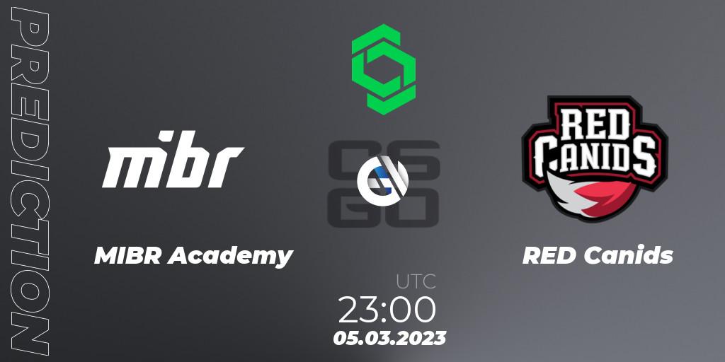 MIBR Academy - RED Canids: Maç tahminleri. 05.03.2023 at 23:30, Counter-Strike (CS2), CCT South America Series #5