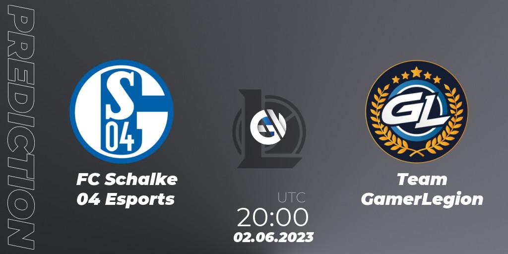 FC Schalke 04 Esports - Team GamerLegion: Maç tahminleri. 02.06.23, LoL, Prime League Summer 2023 - Group Stage