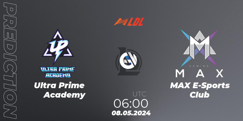 Ultra Prime Academy - MAX E-Sports Club: Maç tahminleri. 08.05.24, LoL, LDL 2024 - Stage 2