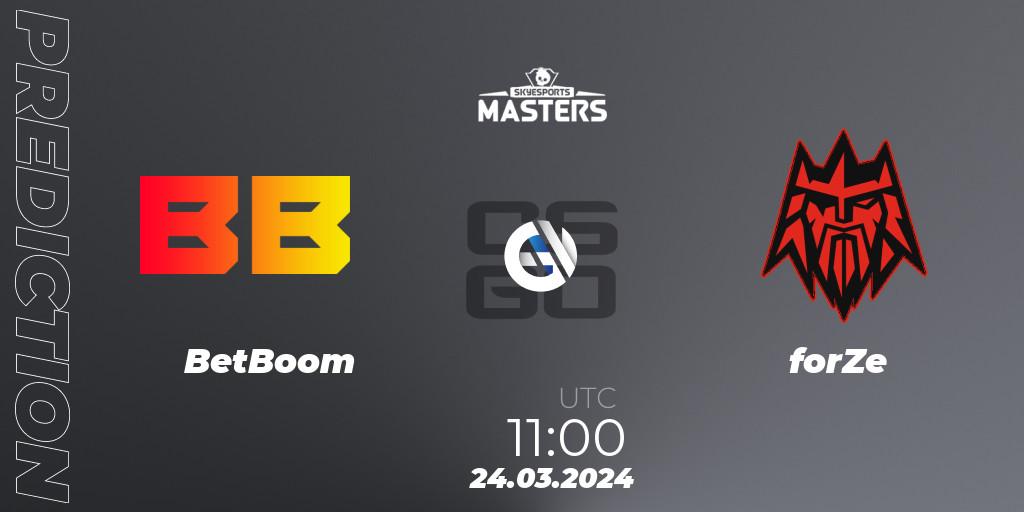 BetBoom - forZe: Maç tahminleri. 24.03.24, CS2 (CS:GO), Skyesports Masters 2024: European Qualifier