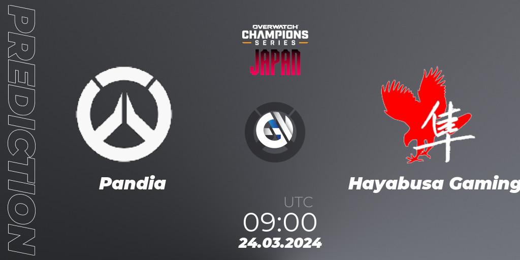 Pandia - Hayabusa Gaming: Maç tahminleri. 24.03.2024 at 09:00, Overwatch, Overwatch Champions Series 2024 - Stage 1 Japan