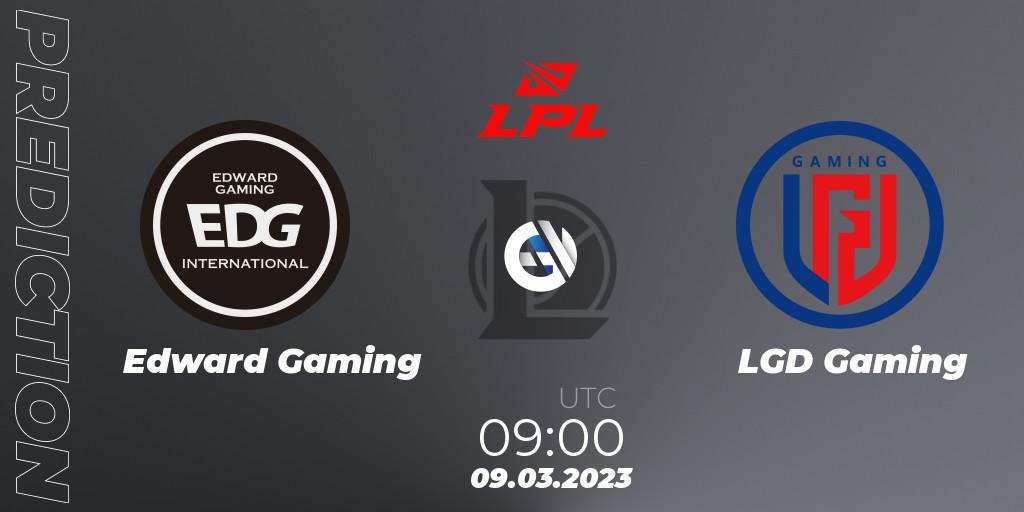 Edward Gaming - LGD Gaming: Maç tahminleri. 09.03.2023 at 09:00, LoL, LPL Spring 2023 - Group Stage