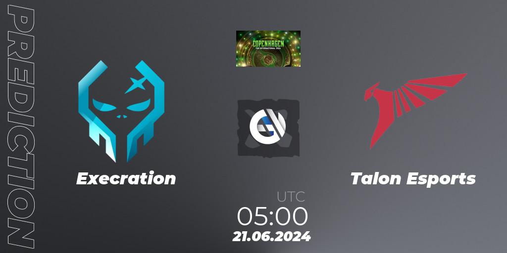 Execration - Talon Esports: Maç tahminleri. 21.06.2024 at 06:40, Dota 2, The International 2024: Southeast Asia Closed Qualifier