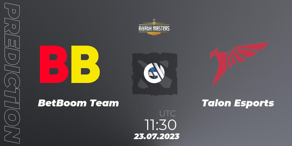 BetBoom Team - Talon Esports: Maç tahminleri. 23.07.2023 at 11:32, Dota 2, Riyadh Masters 2023 - Group Stage