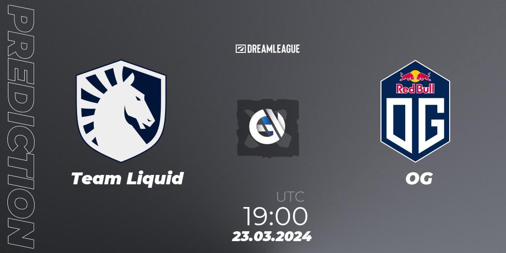 Team Liquid - OG: Maç tahminleri. 23.03.24, Dota 2, DreamLeague Season 23: Western Europe Closed Qualifier